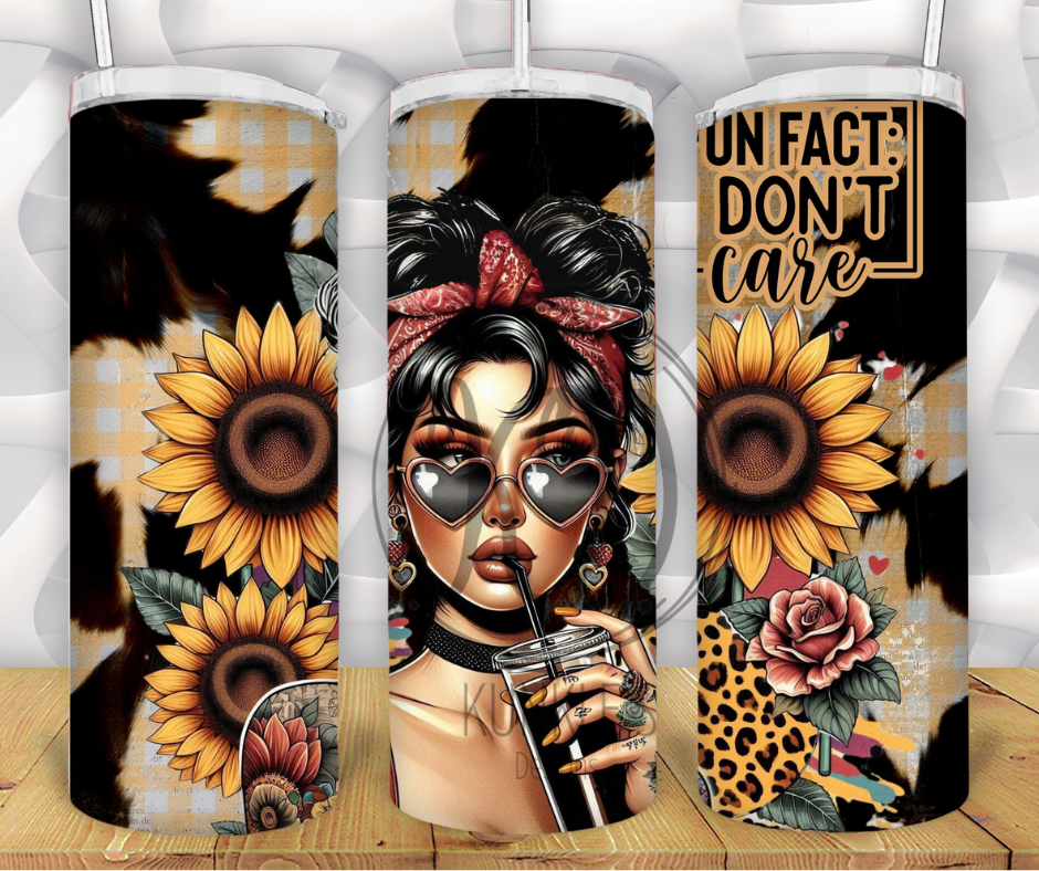 Fun Fact: I Don't Care Tumbler
