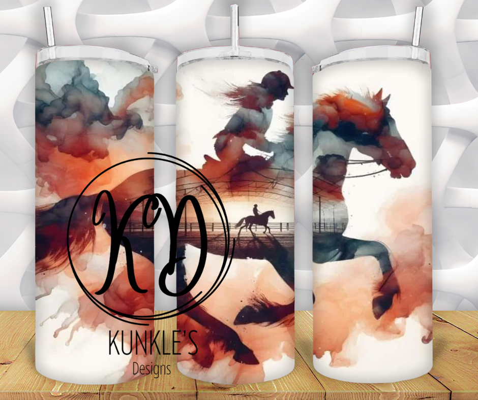 Horse Riding Tumbler
