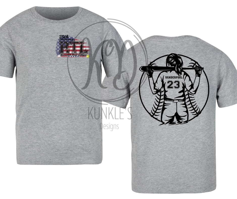 RTL Softball or Baseball Graphic Apparel