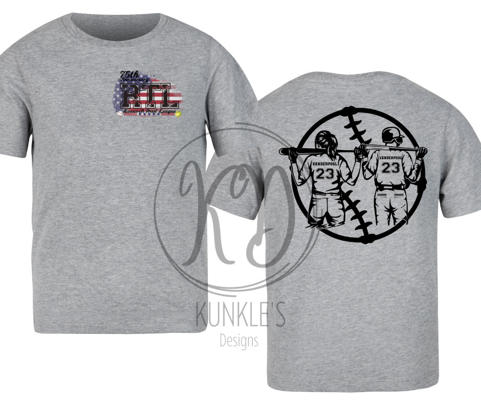 RTL Softball or Baseball Graphic Apparel
