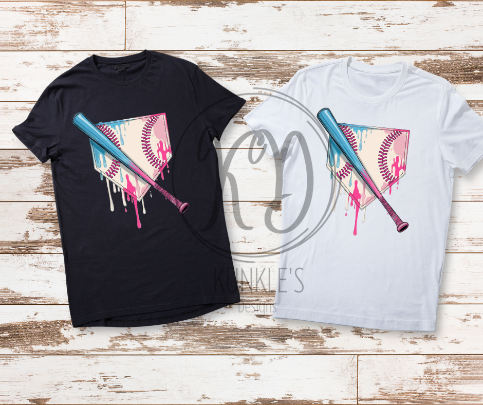 Baseball / Softball Home Plate Drip Graphic Apparel