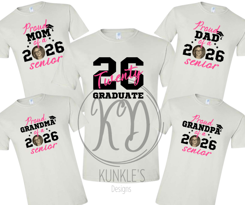 Personalized Senior Family Graphic Apparel