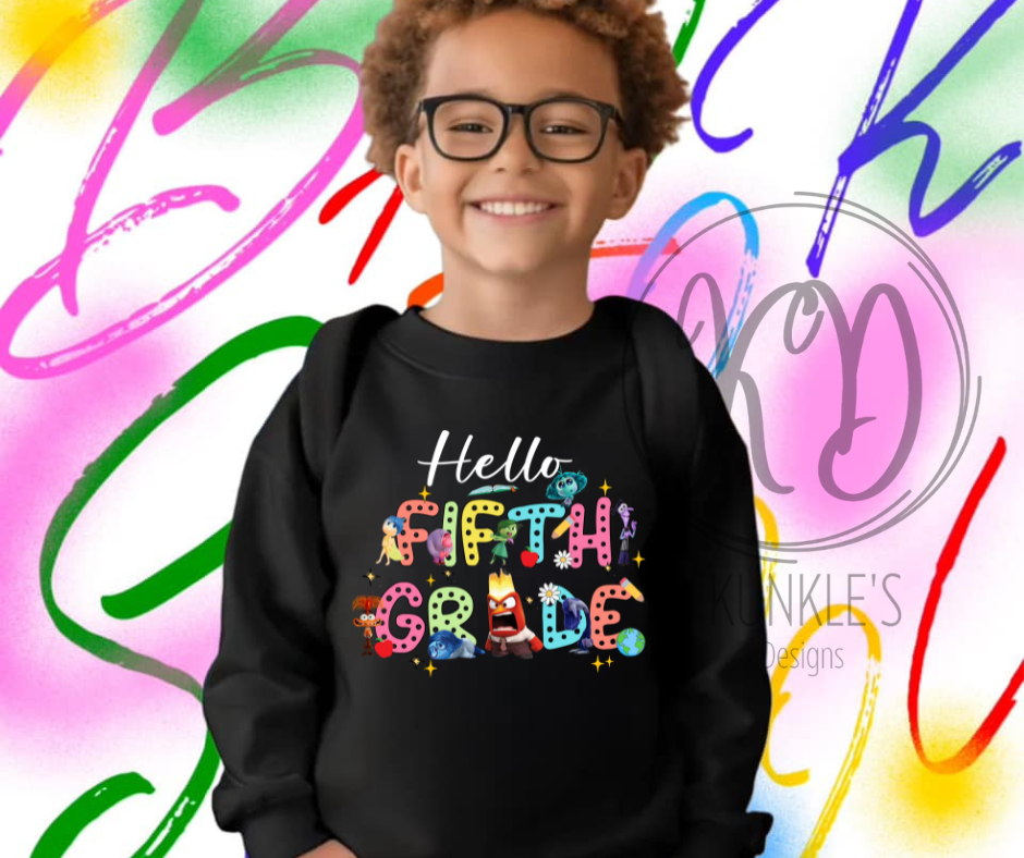 Inside Out 2 Back to School Grades Graphic Apparel