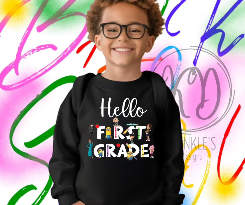 Despicable Me Back to School Grades Graphic Apparel