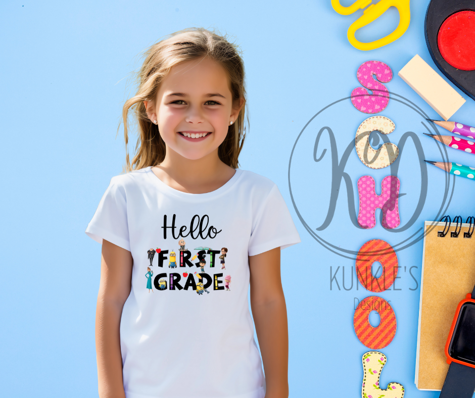 Despicable Me Back to School Grades Graphic Apparel