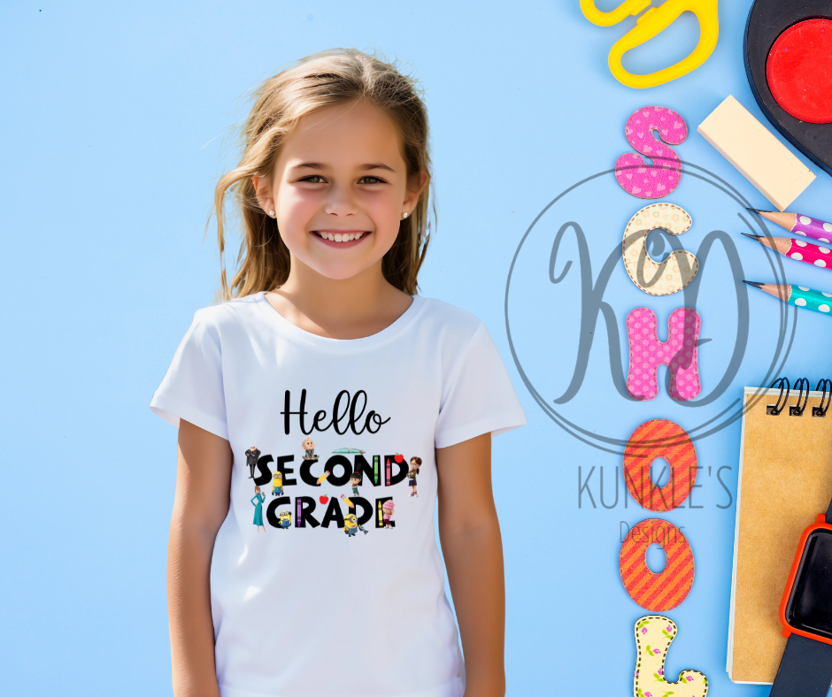Despicable Me Back to School Grades Graphic Apparel