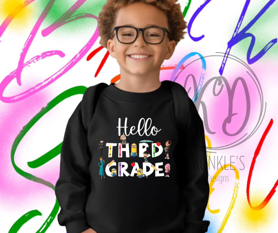 Despicable Me Back to School Grades Graphic Apparel