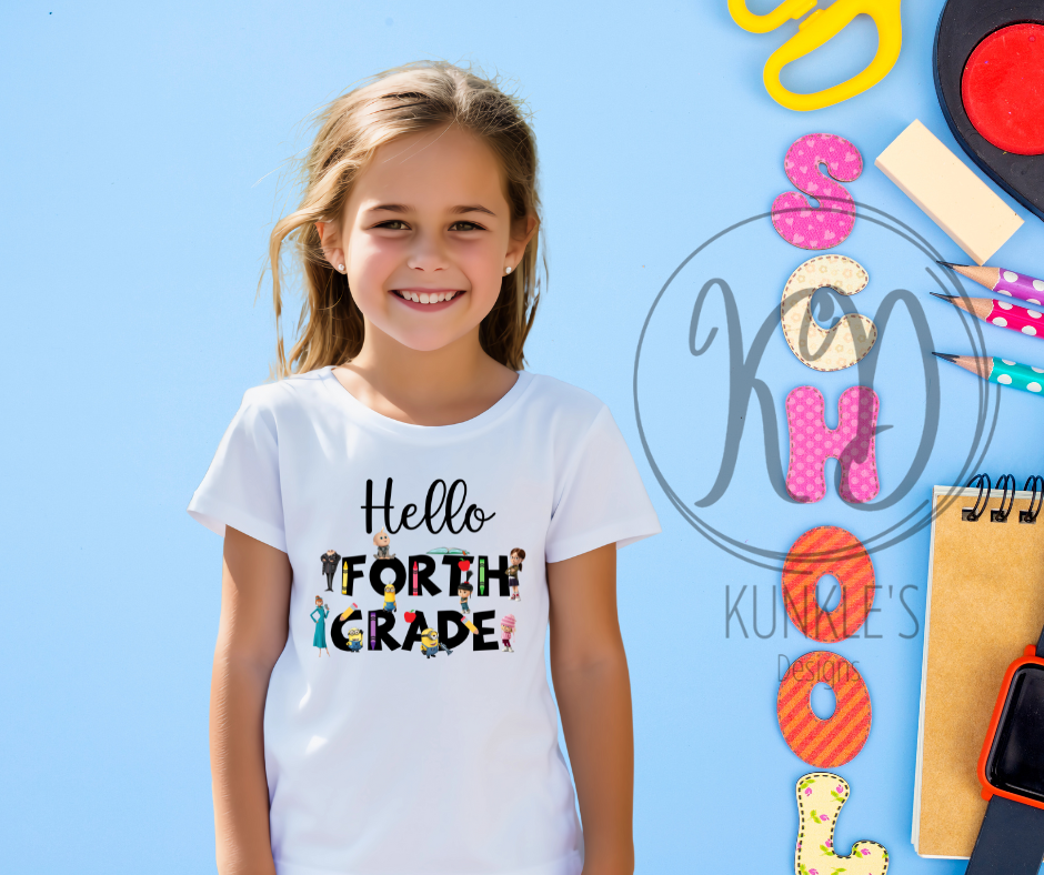 Despicable Me Back to School Grades Graphic Apparel