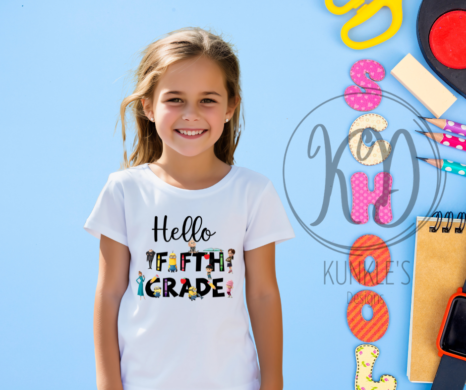 Despicable Me Back to School Grades Graphic Apparel