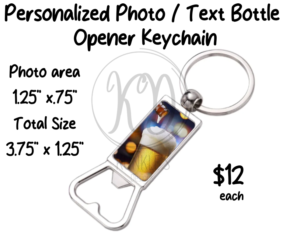 Personalized Bottle Opener Keychain