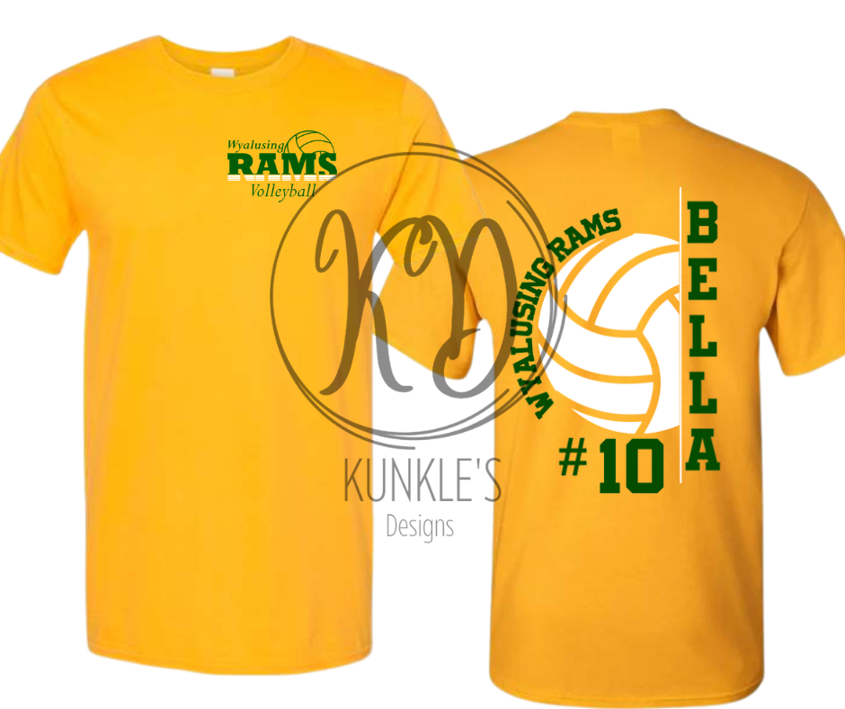 Volleyball Personalized Graphic Apparel