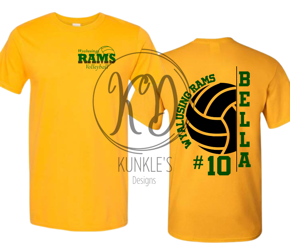 Volleyball Personalized Graphic Apparel