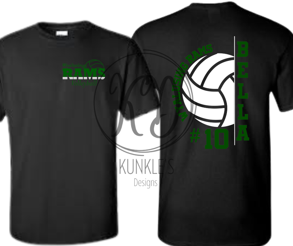 Volleyball Personalized Graphic Apparel