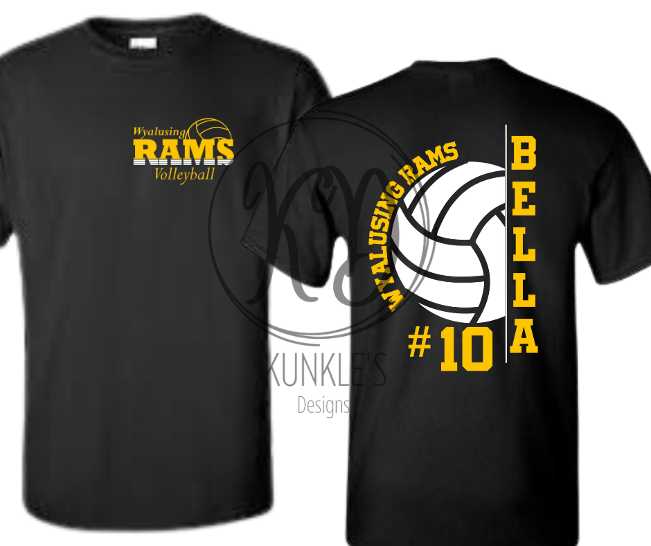 Volleyball Personalized Graphic Apparel