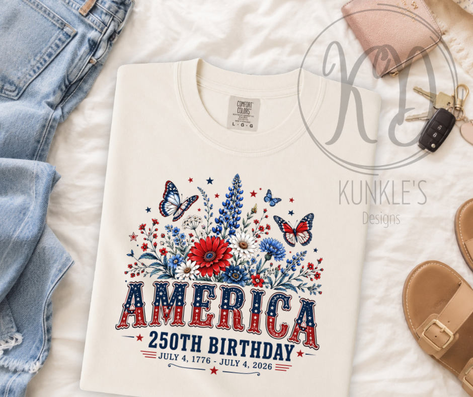 4th of July - 250 Year Anniversary Graphic Tees