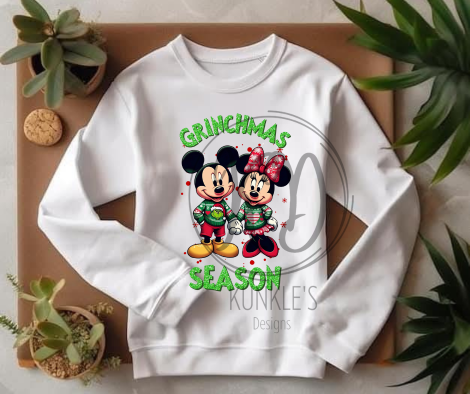 Grinchmas Season Characters Graphic Apparel