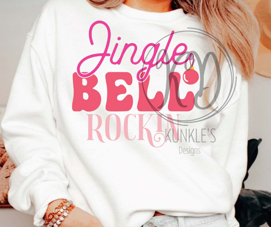 Pink Jingle Bell Rockin Graphic Apparel