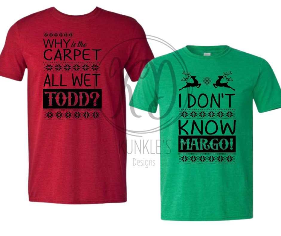 National Lampoon's Christmas Vacation Phrases Couple Graphic Apparel