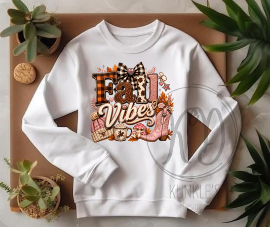 Fall Vibes Boots Graphic Apparel
