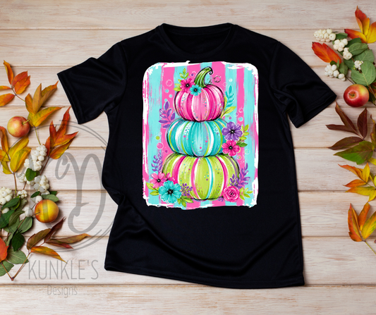 Colorful Pumpkins Graphic Apparel
