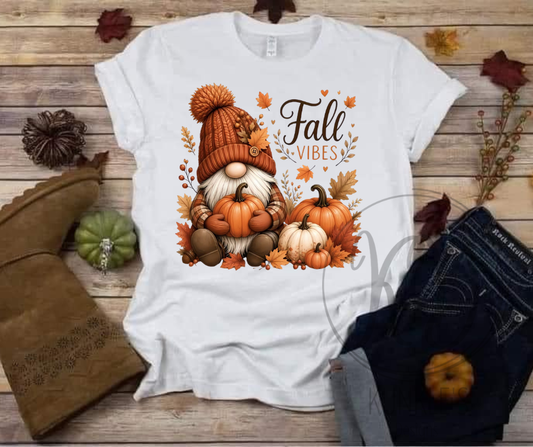 Fall Vibes Gnome Graphic Apparel