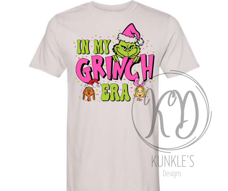 Pink In My Grinch Era Graphic Apparel