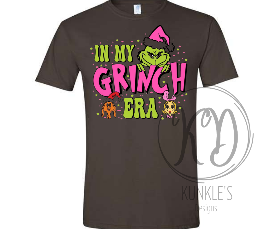 Pink In My Grinch Era Graphic Apparel