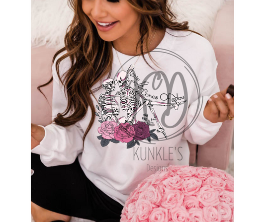 Valentine's Day I Love the Bones Of You Graphic Apparel