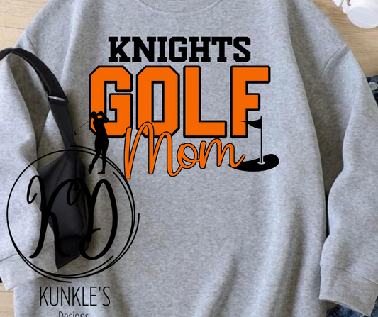 Towanda Knights Golf Mom Apparel Design