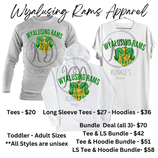 Wyalusing Rams School Spirit Apparel