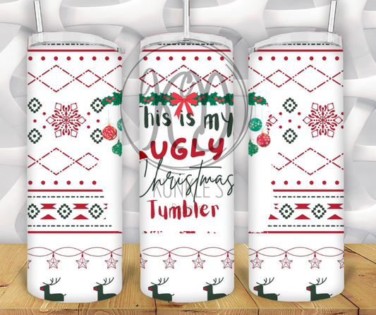 Ugly Christmas Tumbler Design