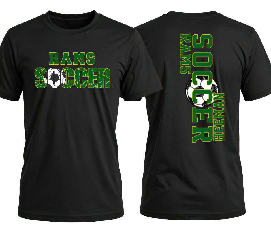 Wyalusing Rams Soccer Personalized Graphic Apparel