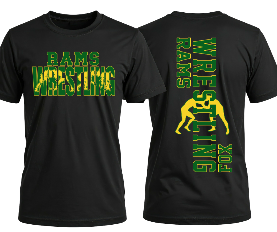 Wyalusing Rams Wresting Personalized Graphic Apparel