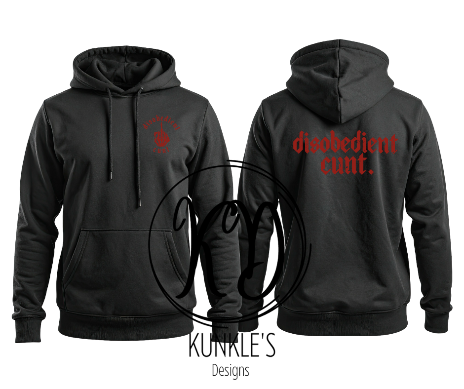 Disobedient Cun* Graphic Apparel