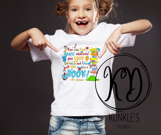 Dr. Suess Book Saying Graphic Apparel