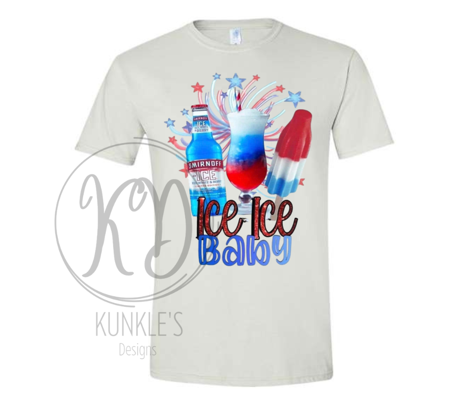 4th of July - Ice Ice Baby Graphic Apparel
