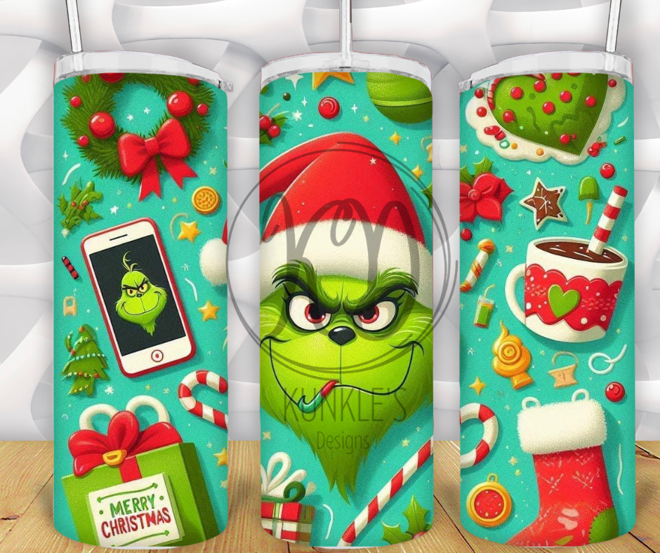 Christmas Grinch Tumbler Designs