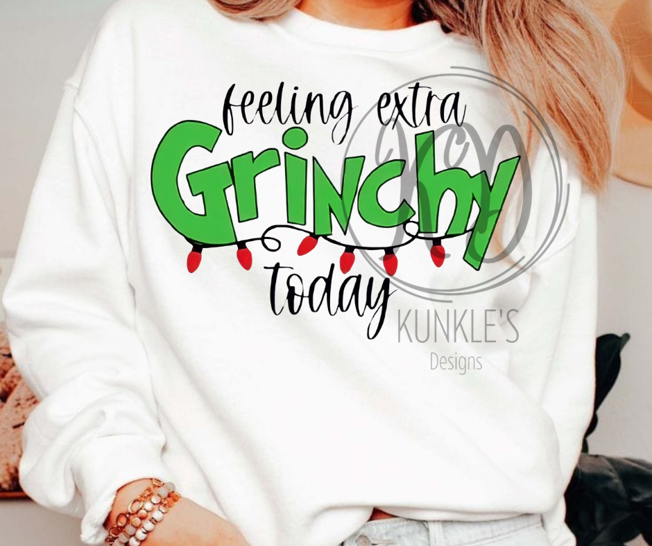 Feeling Extra Grinchy Today Graphic Apparel