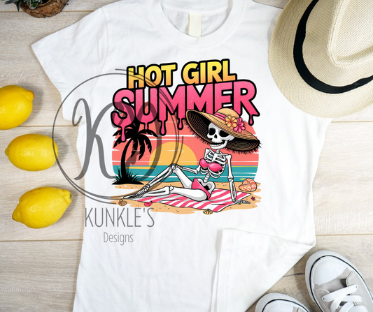Hot Girl Summer Skull Graphic Apparel