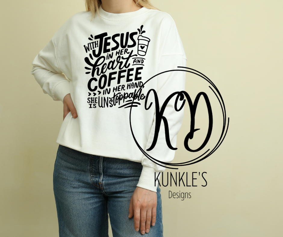 Jesus In Her Heart Apparel Design