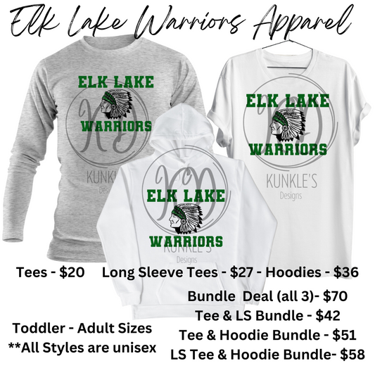 Elk Lake Warriors School Spirit Apparel