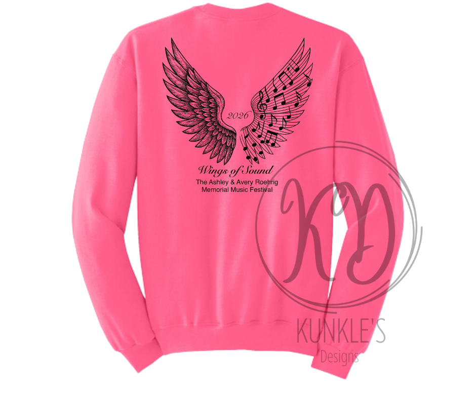 Wings of Sound - Ashley & Avery Roehrig Music Festival Graphic Apparel