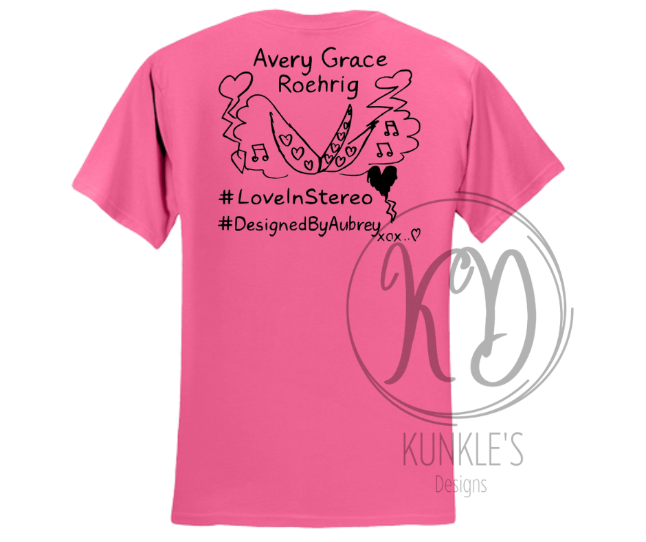 Avery Grace Roehrig Memorial Designed by Aubrey Graphic Apparel