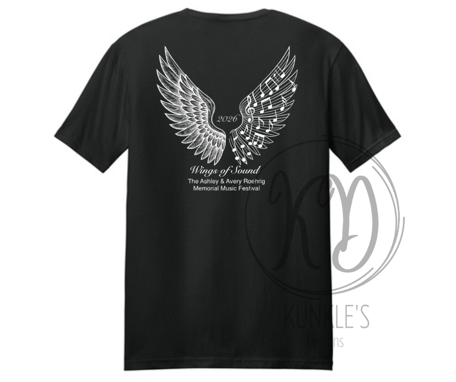 Wings of Sound - Ashley & Avery Roehrig Music Festival Graphic Apparel