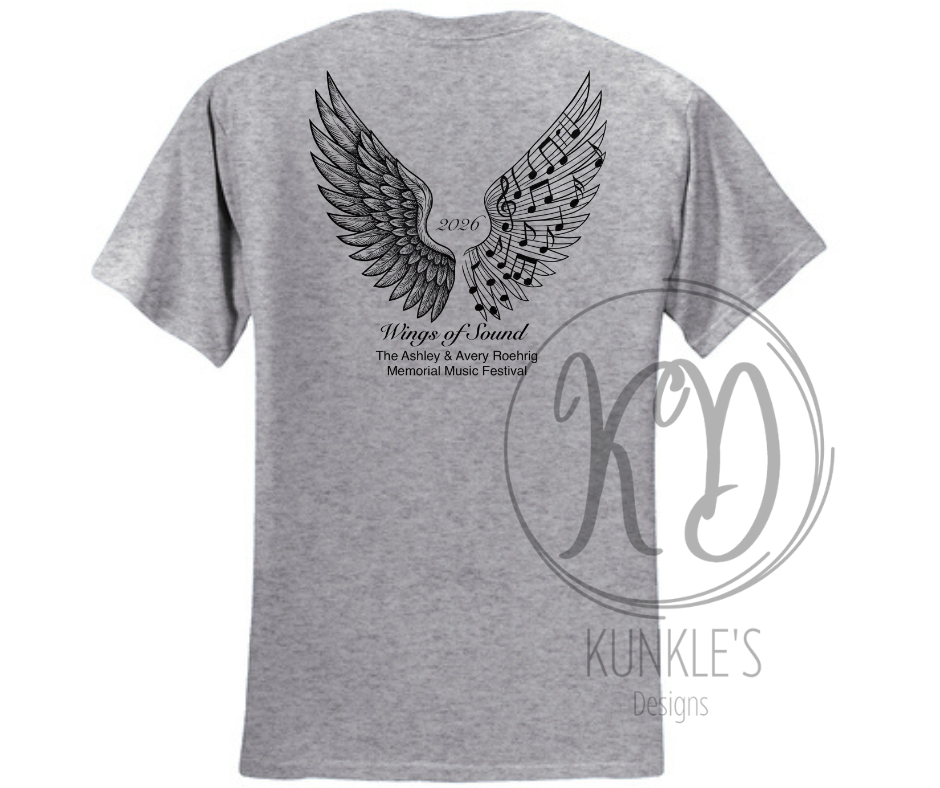 Wings of Sound - Ashley & Avery Roehrig Music Festival Graphic Apparel