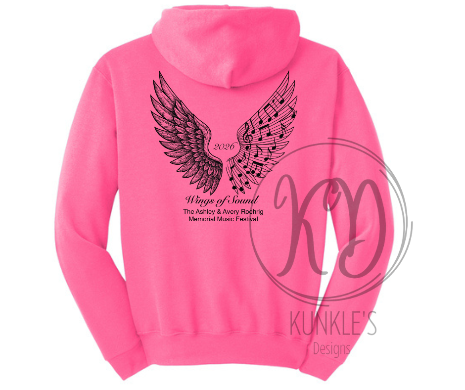 Wings of Sound - Ashley & Avery Roehrig Music Festival Graphic Apparel