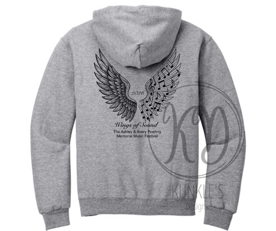 Wings of Sound - Ashley & Avery Roehrig Music Festival Graphic Apparel