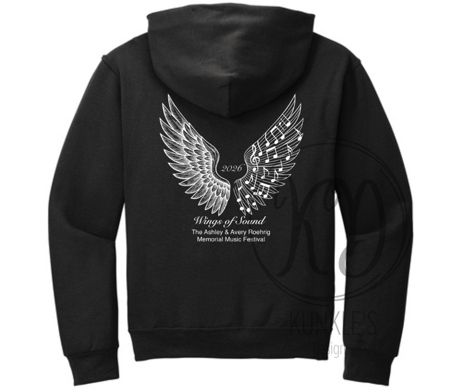 Wings of Sound - Ashley & Avery Roehrig Music Festival Graphic Apparel