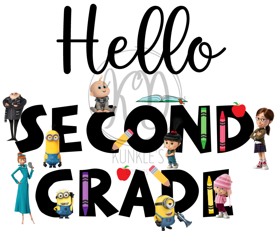 Despicable Me Back to School Grades Graphic Apparel