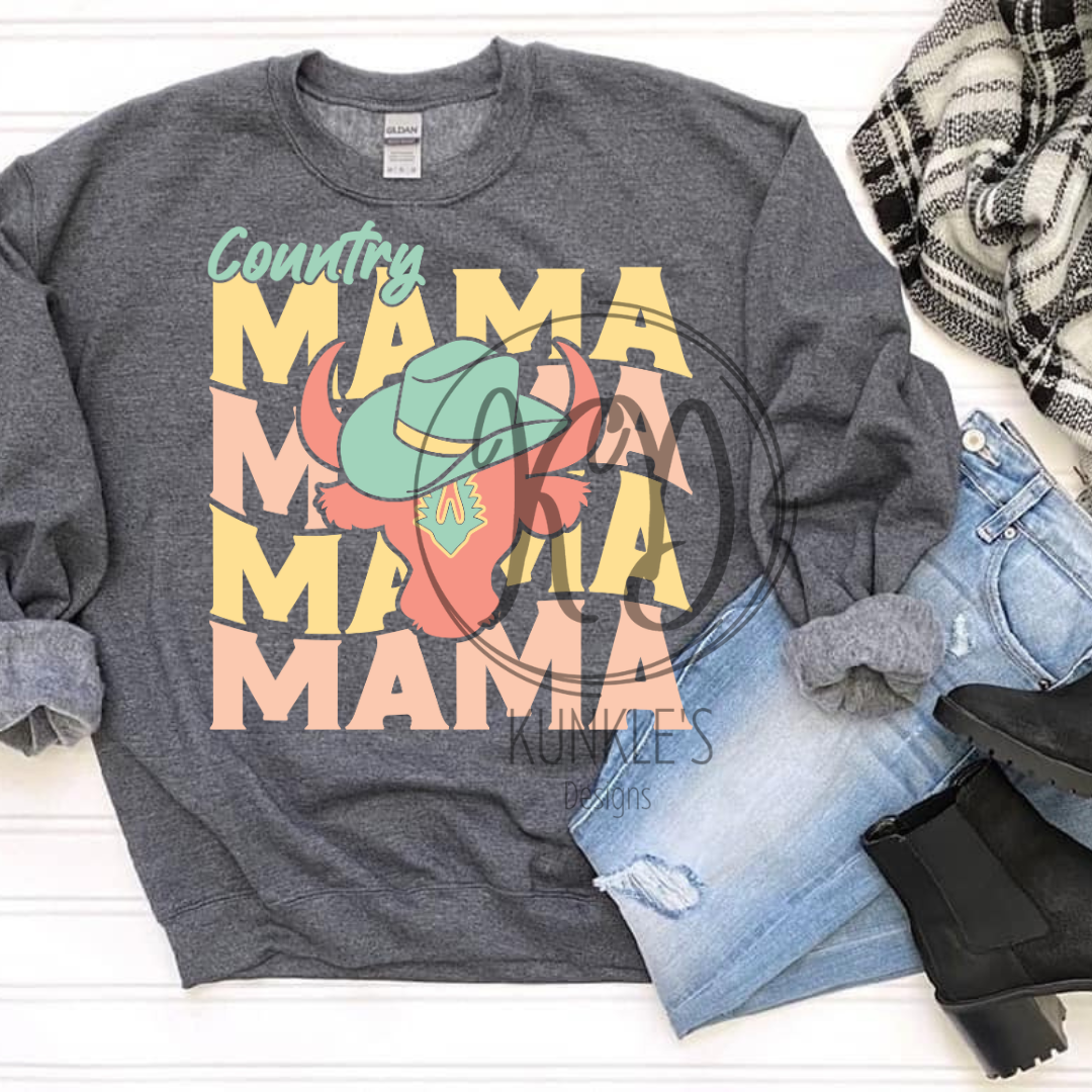 Country MAMA Repeat Graphic Apparel